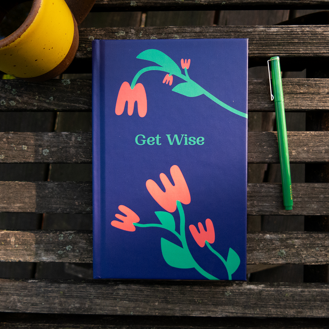 "Get Wise" Hardcover Notebook