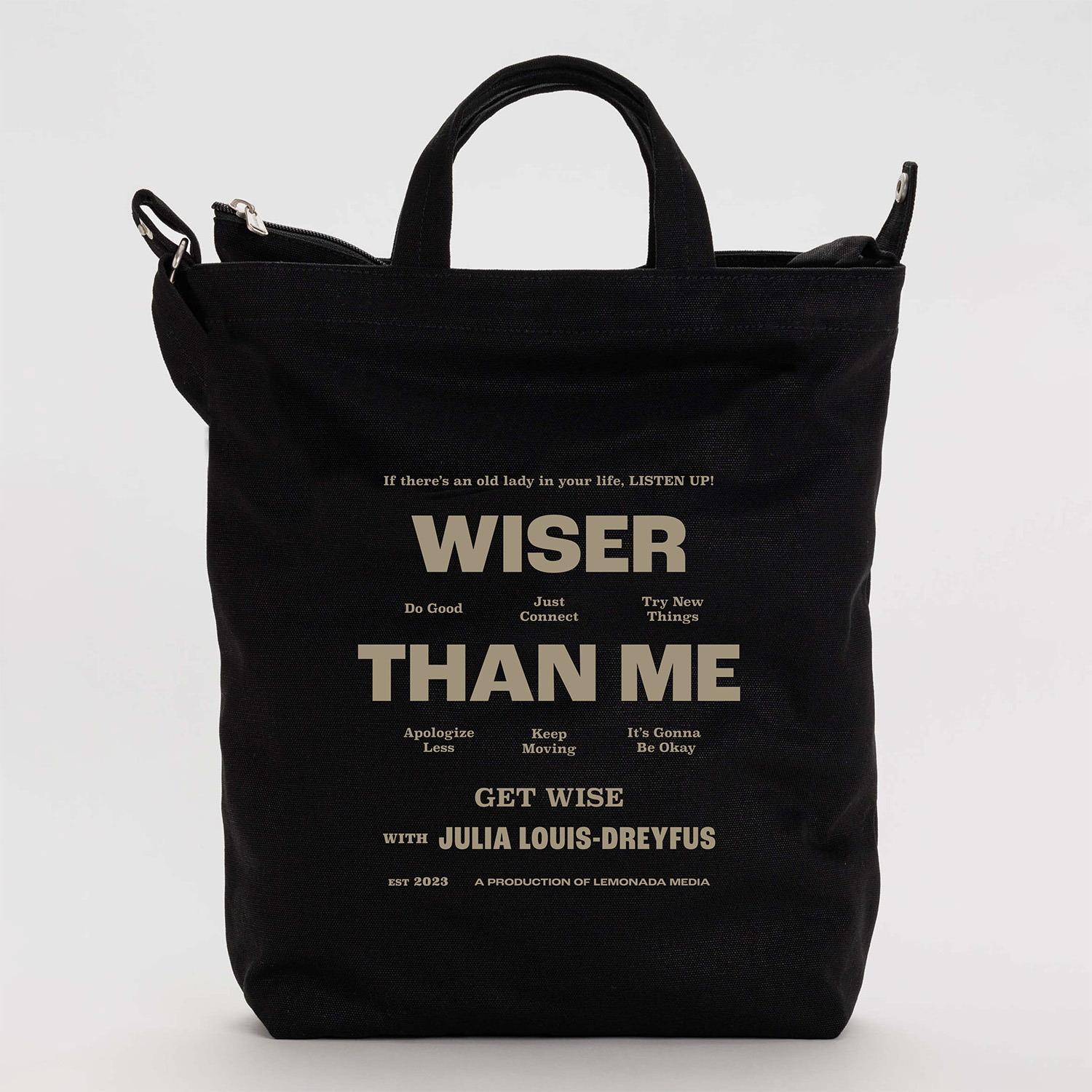 Wiser Than Me Crossbody Bag (Black)