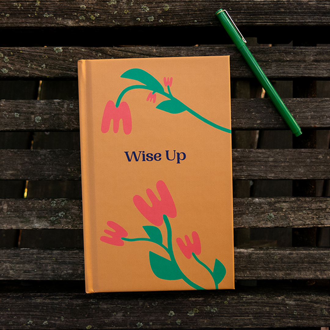 "Wise Up" Hardcover Notebook